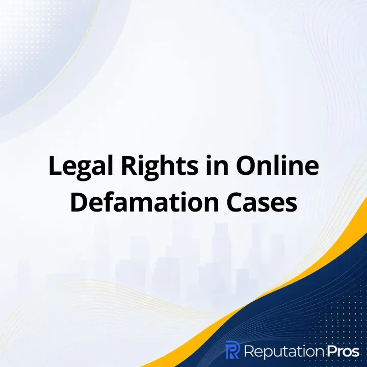 Legal Rights in Online Defamation Cases