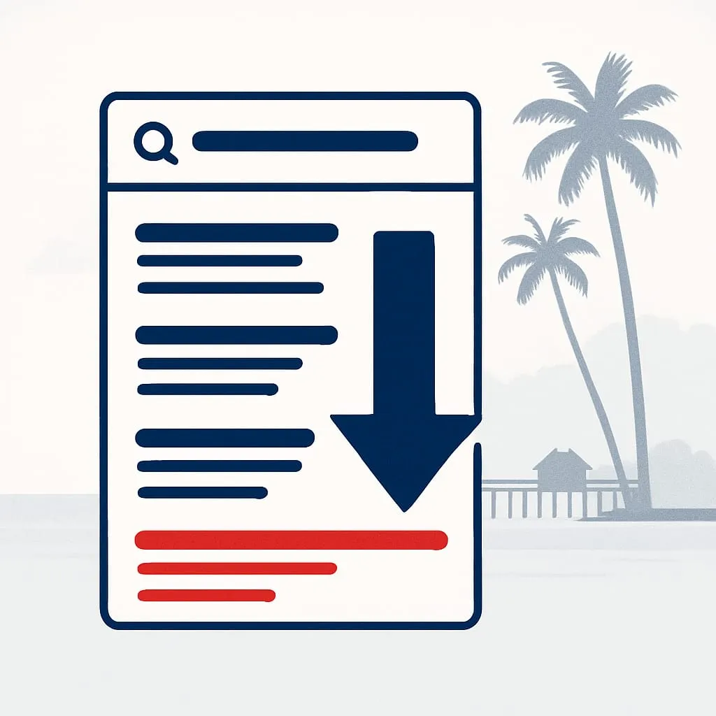 Negative Content Suppression from SERP service